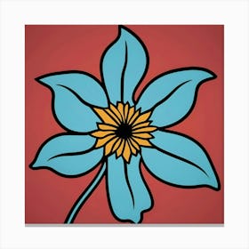 Blue Flower 3 Canvas Print