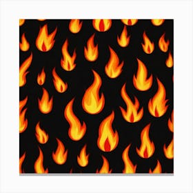 Flames Stock Videos & Royalty-Free Footage 1 Canvas Print