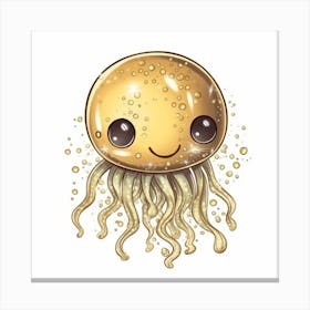 Kawaii Jellyfish Canvas Print