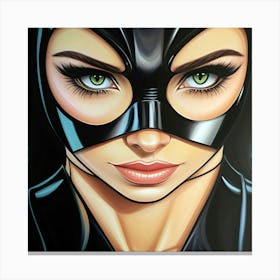 Seductive cat woman Canvas Print