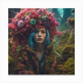 Strange Botanical Forrest Beauty Canvas Print