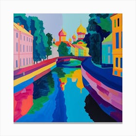 Abstract Travel Collection St Petersburg Russia 2 Canvas Print