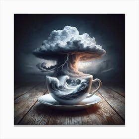 Storm In A Tea Cup Canvas Print