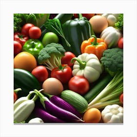 Colorful Vegetables 5 Canvas Print