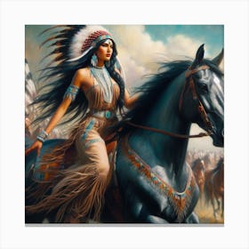 Indian Woman 1 Canvas Print