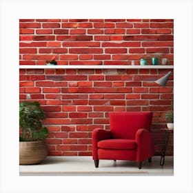 Red Brick Wall Canvas Print