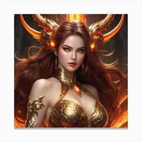 Demon Girl ghj Canvas Print