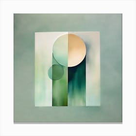 A Serene And Minimalist Abstract Composition With A Focus On Calming Elements Canvas Print