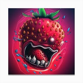 Strawberry Monster Canvas Print