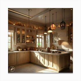 Mediterranean Kitchen Canvas Print