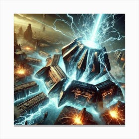 Energy Disruptor Core Energy Overload Canvas Print