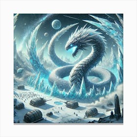 Yin Ice Serpent Glacial Defense 2 Canvas Print