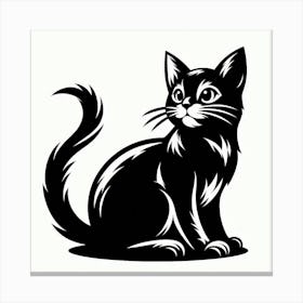 Black Cat Canvas Print