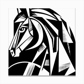 Abstract Horse Head 2 Canvas Print