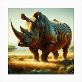 Rhinoceros 4 Canvas Print