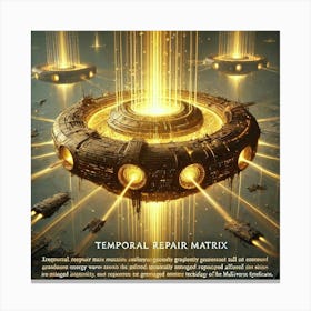 A Detailed Depiction Of The Temporal Repair Matrix Canvas Print