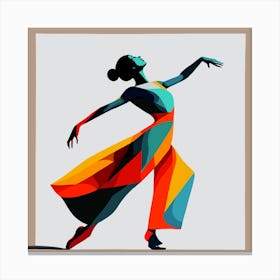 Abstract Dancer Canvas Print