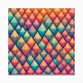 Abstract Triangles 30 Canvas Print