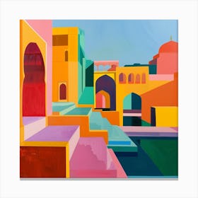 Abstract Travel Collection Jaipur India 3 Canvas Print