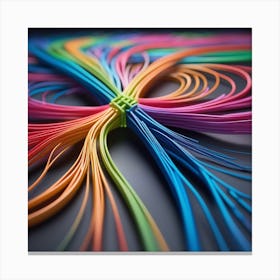 Colorful Wires 28 Canvas Print