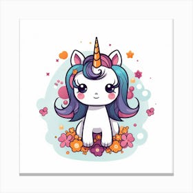 Cute Unicorn 293 Canvas Print