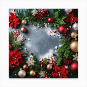 Christmas Wreath 1 Canvas Print