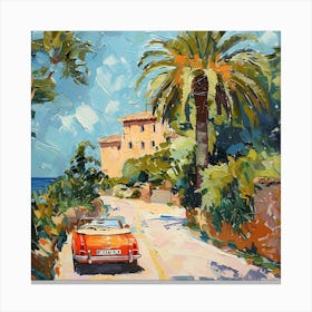 Car On The Road Canvas Print