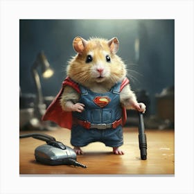 Super Hamster 3 Canvas Print