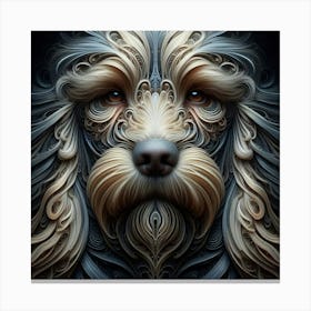 Fractal Dog 3 Canvas Print