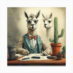 Llama 30 Canvas Print