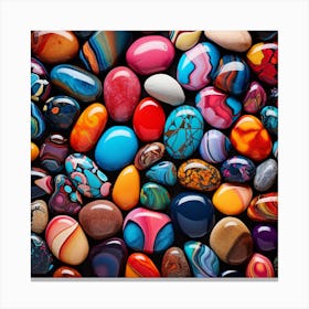 Colorful Pebbles Background Canvas Print
