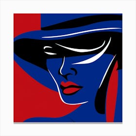 Lady In A Hat Canvas Print