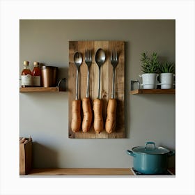 Forks And Spoons Canvas Print