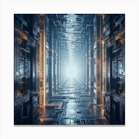 Futuristic Spaceship 21 Canvas Print