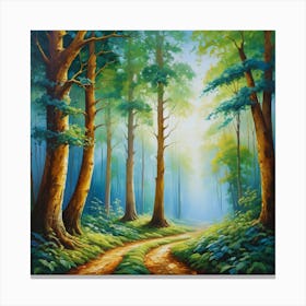 Path In The Woods 1 Canvas Print