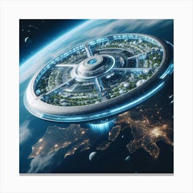 Futuristic Spaceship 71 Canvas Print