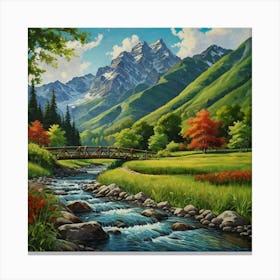 Mountain Stream 1 Canvas Print