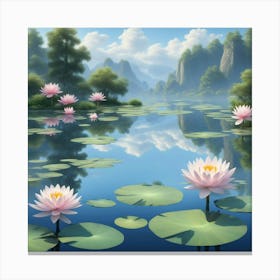 Water Lilies 6 Canvas Print