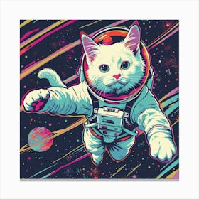 Cat In Space 3 Canvas Print