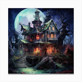 Haunted House 1 Canvas Print