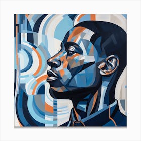 'The Man In Blue' 1 Canvas Print