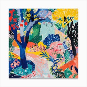 Into the Garden Series in Style of Matisse 5 Canvas Print