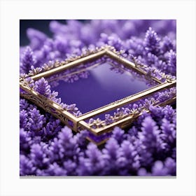 Frame In Lavender Canvas Print