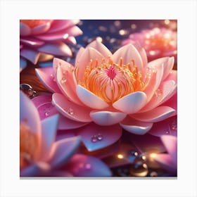 Lotus Flower Canvas Print