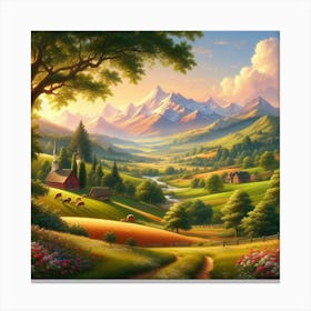 Mountain Landscape Canvas Print