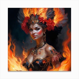 Satyr Of Fire Canvas Print