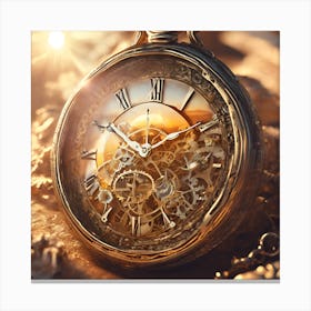 Pocket Watch Canvas Print