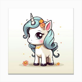 Cute Unicorn 664 Canvas Print