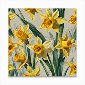 Yellow Daffodils Canvas Print