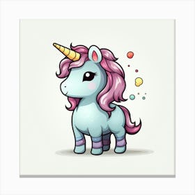 Cute Unicorn 404 Canvas Print